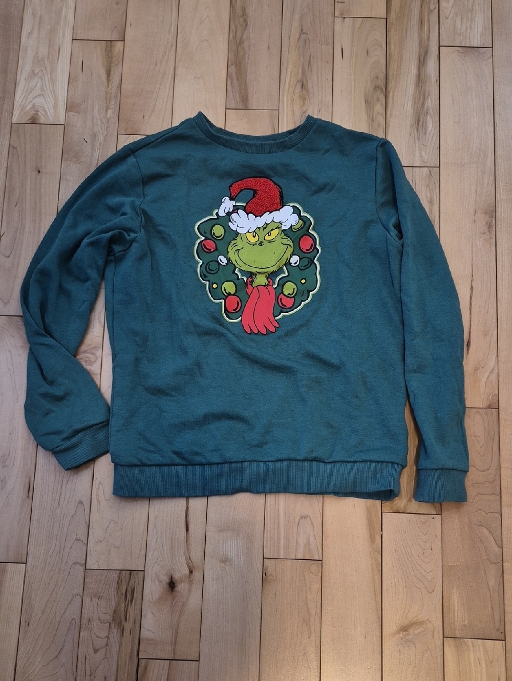 Boys Size 14 Joe Fresh Green Holiday Grinch Sweatshirt